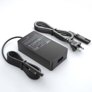 127W 15V 8A Laptop Charger Compatible with Microsoft Surface Book 3, 2, 1, Surface Pro 9, 8, 7, 7+, 6, 5, 4, 3, X, Surface Go 3, 2, 1, Windows Surface Laptop 5, 4, 3, 2 Studio Go(10FT Power Cord)