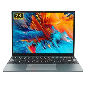 14.1 inch Laptop, 2K FHD IPS Display, 16GB RAM, 512GB SSD, Win11 Pro&2019 Office, Celeron N5105, Backlit Keyboard, Grey