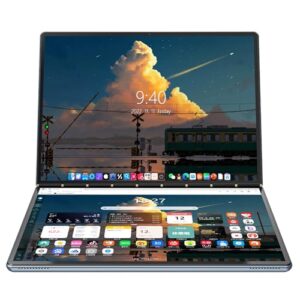 2-in-1 10.95″ 2.5K Dual Screen Touch Laptop CPU Core i3-1215U Win 11 Home 16GB RAM 1TB SSD (Orange)