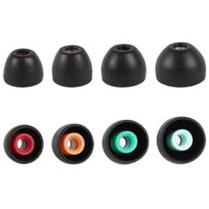 4 Pairs Ear Tips for Sony TrueWireless Earbuds – New Sony XM5, WF-1000XM5, WF-1000XM4, WF-1000XM3, WF-XB700, Ultimate Comfort | Unshakeable Fit | Black