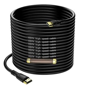 4K HDMI Cable 85ft Ultra High Speed HDMI 2.0 Cables 18gbps Gold Plated Connector Ethernet Audio Return Video 4K 60Hz/2K 30Hz FullHD1080p 3D for Xbox Arc Laptop PS3 PS4 PS9 PC HDTV etc