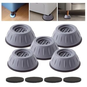 5 PCS Anti Vibration Washing Machine feet, Anti Vibration Anti Slip Pads for Washing Machine and Dryer Machine, Floor Protector for Washing Machines, Dryer Machine, Furniture and Appliances