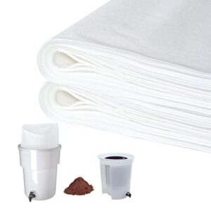 50 Pcs Commercial Cold Brew Coffee Filters,20″ x 20″ Commercial Cold Brew Bags For Commercial Model Cold Brew Coffee Makers and 5-Gallon Commercial Systems,with Drawstring,Brew Up To 5 LBS Coffee