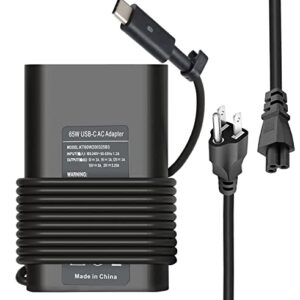 65W 45W Dell Laptop Charger USB C for Dell Latitude 5420 5520 5320 7420 7430 7400 7370 7390 7275 7285, XPS 13 7390 9350 9380 9370 9360 9310 9365 9300 9550 USB C Laptop Charger