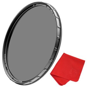 49mm X2 CPL Circular Polarizing Filter for Camera Lenses – AGC Optical Glass Polarizer Filter with Lens Cloth – MRC8 – Nanotec Coatings – Weather Sealed by Breakthrough Photography