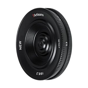 7artisans 18MM F6.3 Mark II UFO Camera Lens for Nikon Z Series,APS-C,Prime Lens,Ultra-Thin Mirrorless Cameras for Z50 Z6 Z7 Z6 II