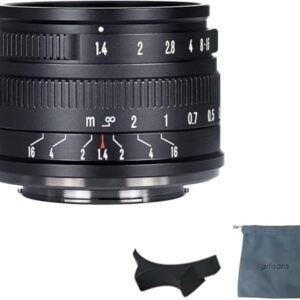7artisans 35mm F1.4 Mark II APS-C Manual Focus Fixed Lens Large Aperture Compatiable for Canon R Mount Mirrorless Cameras R RP R5 R6