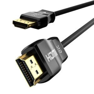 8K HDMI Cable Fiber Optic CL3 Rated(33ft),48Gbps Long HDMI 2.1 Cable[8K@60Hz,4K@120Hz] with Lock Connector,Compatible with TVs,Displays,Desktop,Laptops,Projectors,Gaming Consoles