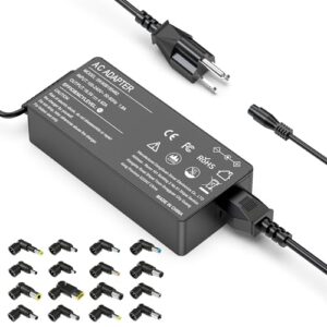 90W Universal Laptop Charger with 16 Tips Compatible with HP Le novo Asus Dell Toshiba IBM Gateway Notebook Ultrabook Chromebook Power Supply Cord