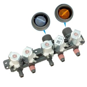 AJU73213301 AJU75152601 5221EA1008F Washer Water Inlet Valve (OEM part) 2025 UPGRADED water valve replaces for Kenmore LG washing machines wt7200cw, wt5001c*, 79631522211, wt4801cw,wt1201cw