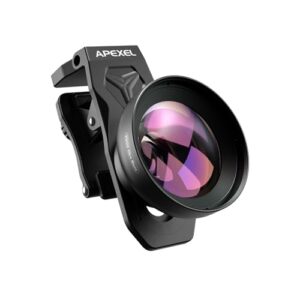 APEXEL 100Ultra Macro Lens – Enhanced Version Smartphone Lens for iPhone, Samsung, Pixel | Professional Macro Photography of Flowers, Iinsects, Jewelry, Food Details and Other Small Objects