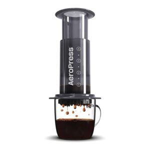 AeroPress Original Coffee Press – 3 In 1 Brew Method Combines French Press, Espresso, Full Bodied Coffee Without Grit or Bitterness, Small Portable Coffee Maker for Camping & Travel