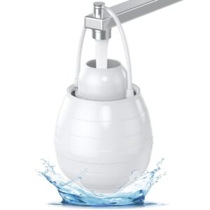 Bathtub Faucet Water Filter – 10-Stage Granular Core Filtration System, 7500 Gallon Filter Life, Softens Hard Water, Reduces Chlorine, Fluoride, Rust – Skin & Hair Safe (White)