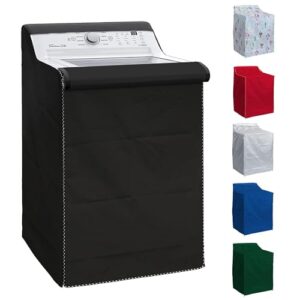 BlueStars Washing Machine Cover For Top-load – Premium Outdoor Protection For Most Washer Dryer Cover – W29”x D28”x H43” (Black)