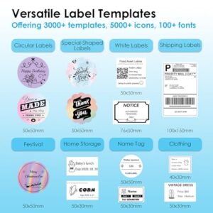 Bluetooth Thermal Shipping Label Printer, 4×6 Portabel Thermal Address Label Printer for Small Bussiness, Compatible with iPhone,Android,Windows,Mac,Chromebook –Works with eBay Shopify USPS&More