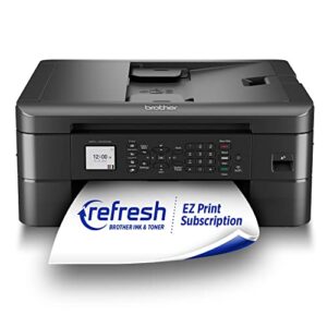 Brother MFC-J1010DW Wireless Color Inkjet All-in-One Printer, Duplex Printing, Mobile & Cloud Print, Compact Design, 1.8″ Color Display, Works with Alexa