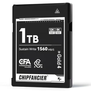 CFexpress 4.0 Type B 968GB Memory Card Up to 3550MB/s Read 1550MB/s Write-Raw 8K Video Recording Compatible with Nikon D5/D6/Z7/Z9 Panasonic Canon EOS DJ for Photographers Black