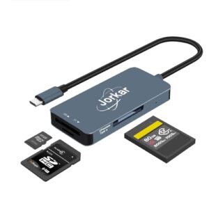 CFexpress Type A Card Reader USB-C 3.2, CF Express Type-A to USB C for Sony Alpha/FX Cameras Memery Card Reader 3 in 1 CFE Type-A & SD & Micro SD