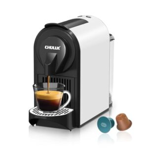 CHULUX Bafè-Pro Espresso Machine, Mini Espresso Machine for Nespresso Original Capsules, Single Serve Coffee Machine for Home Espresso & Lungo Maker, Italian ODE 20 Bar Pump, Silver Drip Tray