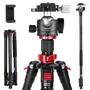 Camera Tripod, CAVIX 78 inches Travel Tripod for Cameras, 78 inches Tripod, Lightweight Tripod with 360 Degree Ball Head Loads Up to 30 lbs for Travel and Work