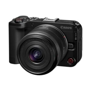 Canon EOS R50 V with RF-S14-30mm F4-6.3 is STM PZ Lens, APS-C Mirrorless Interchangeable Lens Hybrid Camera, Ultra-Wide Angle Zoom Lens, Vertical Video, Vlogging, Live-Streaming, Content Creation