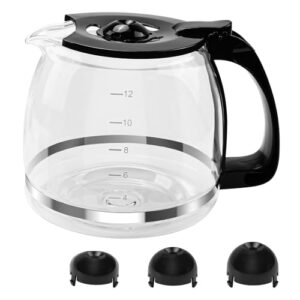 Coffee Machine Replacement for Hamilton Beach 12 Cup Glass Carafe-With Head Three Different Height Size 49902/04 Coffee Maker 49915 49905 49317 49467 49611 49934 46290 46299 46293 43874 49630 49615