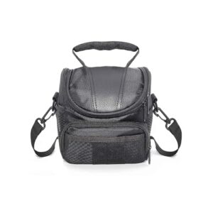 Compact Camera Bag for DSLR/SLR/Mirrorless – Shockproof Shoulder Case with Buffer Sponge for Nikon, Canon, Sony, Pentax, Olympus, Panasonic, Samsung – Black