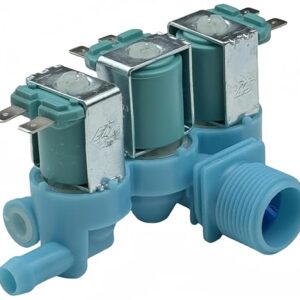DC62-00266G Washer Water Inlet Valve Assembly Compatible with Samsung Washing Machine, Replaces AP5966622, PS11719652 Solenoid Valve. 110V/127V 50/60Hz