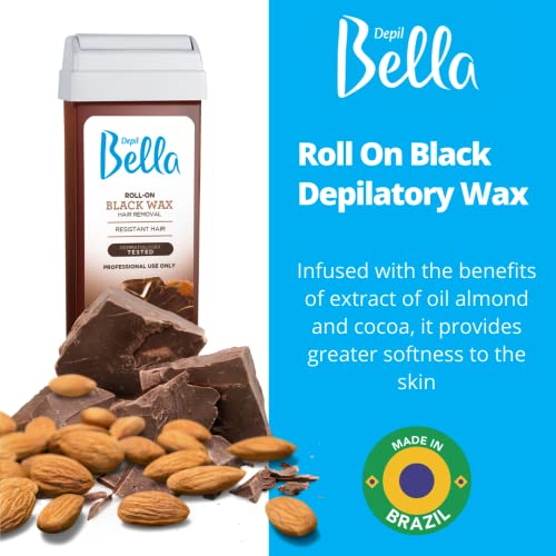 Depil Bella Brazilian Roll-On Black Depilatory Wax | Body Waxing, Hair Removal Wax-Cartridge | For Men and Women | Home Self Waxing | Sensitive Skin | Dermatologically Tested | Painless - Image 3