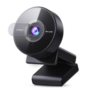EMEET C950 4K Webcam for PC – 8 Megapixels 4K UHD, PDAF Autofocus, Noise-Canceling Mic, 70° FOV, 1080P@60FPS, Privacy Cover, USB 2.0 Plug&Play, No Tripod Hole, Ideal Webcam for Zoom/Teams/Google Meet