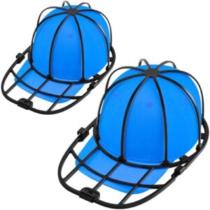 Eiito Hat Washer Cage,Hat Washer for Washing Machine and Dishwasher,Baseball Cap Washing Cage,Say Goodbye to Deformed Dirty Hats (Black 2 Pack)