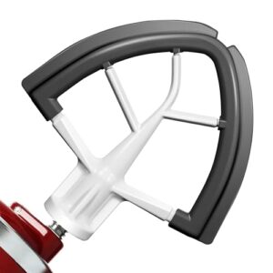 Flex Edge Beater for KitchenAid 4.5/5 Qt Tilt-Head Stand Mixer – Auto-Scrape Silicone Paddle, Dishwasher Safe, Flexible Silicone Edges Bowl Scraper For Kitchen Aid Accessories and Attachments (Grey)