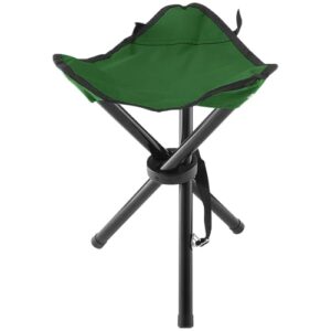 Folding Camping Stool,Portable Travel Outdoor Tripod Seat,Green Folding Camping Chairs for Camping Party Mountaineering Picnic Beach Garden Lawn
