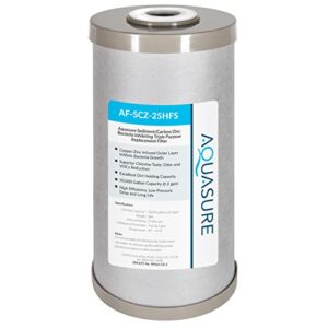 Fortitude V2 Series Sediment/Carbon/Zinc Bacteria Inhibiting Triple Purpose Replacement Filter – Standard (Sediment/Carbon/Zinc, Standard)