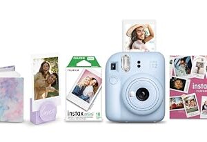 Fujifilm Instax Mini 12 Blue Holiday Bundle 2023
