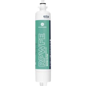 GE RPWFE Refrigerator Water Filter, Genuine Replacement Filter, Certified to Reduce Lead, Sulfur, and 50+ Other Impurities, Replace Every 6 Months for Best Results, Pack of 1