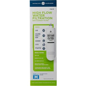 GE Single Stage Under Sink Replacement Filter | Fits GE GXK140TNN and GXULQK systems | Reduces Lead, Chlorine & Other Impurities for Better Water | Easy Install | Twist & Lock Design | FQK1R