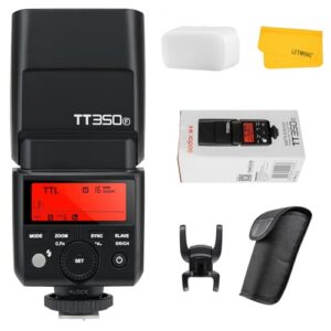 GODOX TT350F Flash for Fujifilm Camera, 2.4G Wireless GN36 HSS 1/8000s TTL Camera Flash Speedlite Compatible for Fuji Digital Camera X-Pro2 X-T20 X-T2 X-T1 XPro1 X-T10 X-E1 X-A3 X100F X100T