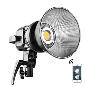 GVM Great Video Maker 80W CRI97+ Video Lights with Bowens Mount Color Temperature 5600K Dimmable LED Continuous Lighting Spotlight Photography Shooting Light with Reflector (80W + Filter) (VC-P80S)