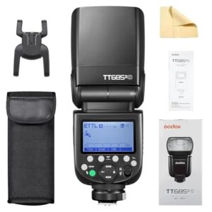 Godox TT685II-C Flash TTL 2.4GHz GN60 High Speed Sync 1/8000s Camera Speedlite Speedlight Light Compatible for Canon Cameras with Filter +Cloth(TT685C Upgraded Version)