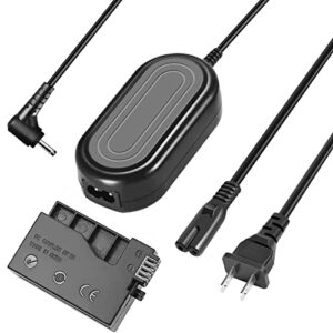 Gonine LP-E8 Dummy Battery ACK-E8 Power Supply DR-E8 DC Coupler AC Adapter kit for Canon EOS Rebel T5i T4i T3i T2i, Kiss X6i X7i X5 X4, 700D 650D 600D 550D Cameras.