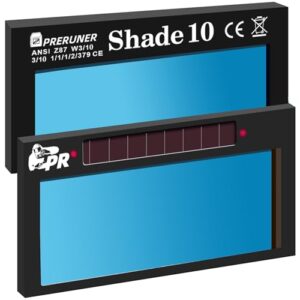 HD Shade 10 2×4 1/4 Auto Darkening Welding Lens, Ture Color Technology 2×4 Welding Lens, Welding Lens Auto Darkening Replacement for a Sugar Scoop Welding Hood or Pancake Welding Hood