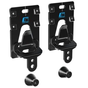HOME VISION No Stud/Studless TV Wall Mount Bracket for 26-100 Inch Flat/Curved Screens, Universal VESA, 200Lbs Capacity, Fits Drywall, Wood, Concrete, Brick, 1.18″ Slim, Renter-Friendly, HV1402