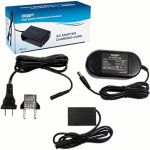 HQRP AC Adapter Compatible with Canon ACK-E18 EOS R50 R100 R8 R10 RP 200D 250D 750D 760D 800D 77D Rebel SL2 SL3 T6i T6s T7i T8, EOS Kiss X8, X8i, EOS 8000D Digital Camera DR-E18 LP-E17