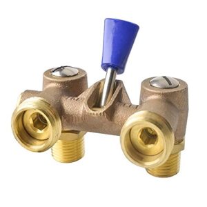 HYDRO MASTER Washing Machine Shut Off Valve，1/2″ Male Pipe Thread × 3/4″ Outlet Hose Thread.