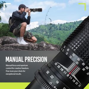 BM High-Power 500mm f/8 Manual Telephoto Lens for Canon EOS R, EOS R3, EOS R5, EOS R6, EOS R7, EOS R8, EOS R50, EOS R100, EOS RP Mirrorless Cameras