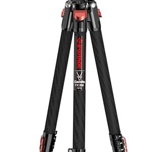 IFOOTAGE Gazelle TC3B+Komodo K3 Carbon Camera Tripod with Fluid Head,Portable Travel Tripod,for Professional Photography, Content Creation, Vlogging and Video Production
