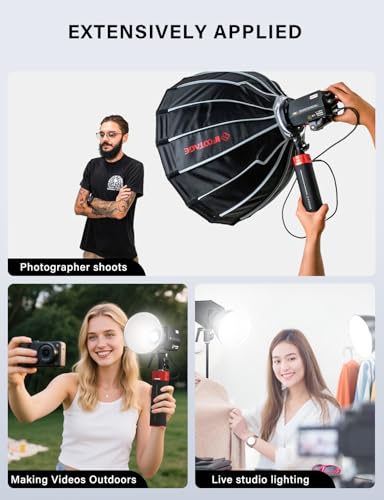IFOOTAGE SL1 60DN LED Video Light，70W Continuous LED Lighting with 5600k Daylight,CRI 98+,Brightness 12200lux @1m ，8 Light Effects，APP Control,for Video Recording,Wedding,Outdoor Shooting - Image 6
