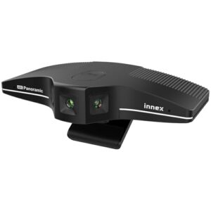 Innex C831 180° Panoramic 4K Wide Angle Webcam with Microphone, AI Facial Tracking for Windows, Mac, Easy Setup Conference Room Camera with Flexible View Angle for Meeting Room, Huddle Space
