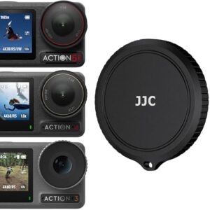 JJC Aluminium Metal Lens Cap for DJI Osmo Action 5 Pro 4 3,Lightweight Durable Cover with Soft EVA Interior, Protect Glass Lens Cover from Crack Bumps Dust Scratch When Not Using, Action5 Accessories
